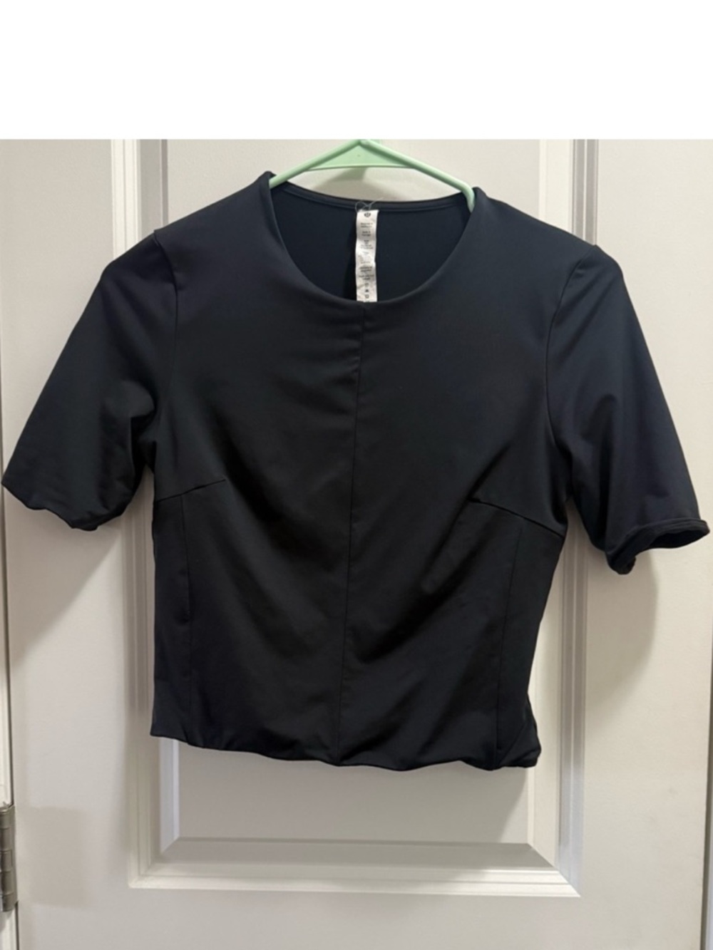 lululemon athletica Black Tight-fit Lined T-Shirt